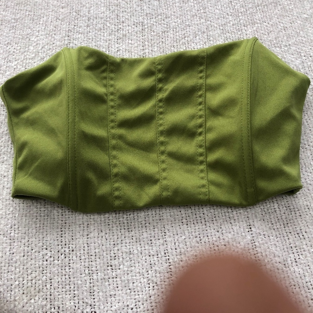Shein green bralette  top size 4 /small
